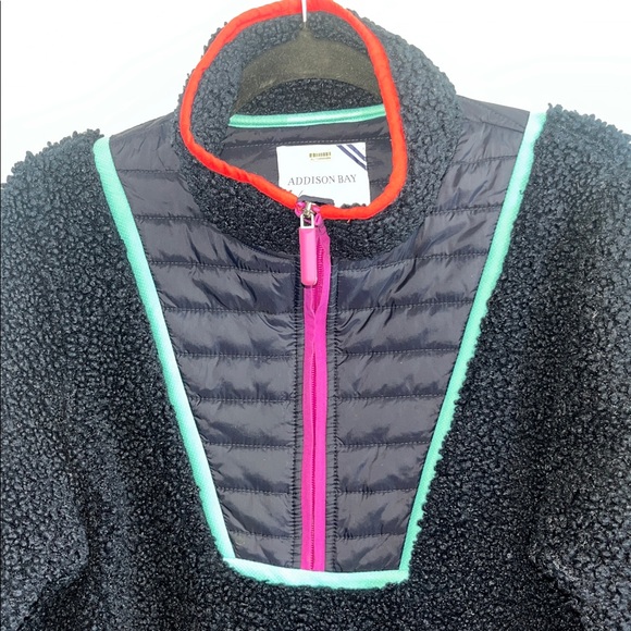 Anthropologie Addison Bay Blue Major Sherpa Pullover Size small - Picture 6 of 13